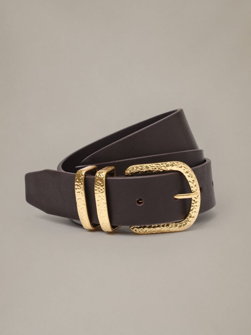 J McLaughlin Kendall Leather Belt - Dark Brown NEW